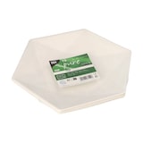 thumbnail of 144 Teller Zuckerrohr "pure" 6-eckig 2,5 cm x 26 cm x 23 cm weiss "Diamond"