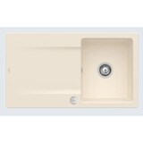 thumbnail of Villeroy&Boch Spülbecken inkl. Ablaufgarnitur mit Handbetätigung, Siluet 50 Ivory Beige 90x51cm, reversibel