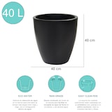 thumbnail of WellHome - Pflanztopf 40x40 cm Accord in Anthrazit