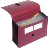 thumbnail of Akkordeon-Tasche 12er bordeauxrot 240 x 330 x 28 mm (HxBxT)