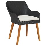 thumbnail of vidaXL 5-teilige Garten Essgruppe Schwarz Poly Rattan