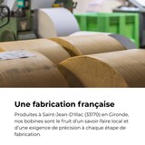 thumbnail of La Bobine Française | 100 Rouleaux de caisses thermiques pour TPE/BANCAIRE, compatible 57x40x12, Papier Premium 55 g/m² sans BPA | Logo Made in France