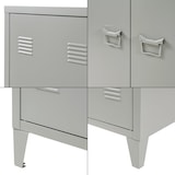 thumbnail of Helloshop26 - Armadietto da ufficio in metallo con 2 ante 110 x 75 x 33 cm grigio scuro 03_0009180