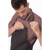 thumbnail of Chef Works® BOULDER Latzschürze extra groß, Schwarz Braun