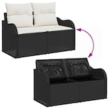 thumbnail of vidaXL Garten-Sofa-Set 8 pcs Schwarz und Weiß