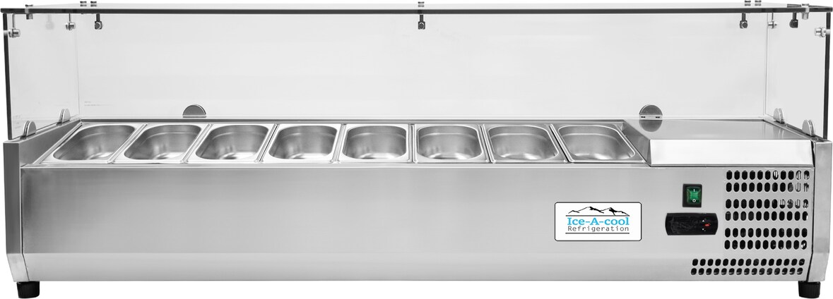 ICE-A-COOL - ICE3887GR - VRX 1800/330 Kühlaufsatz mit Glasaufsatz - GN1/4
