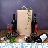 thumbnail of Espirito Rebelde Caixa de Madeira para Vinho 185x100x345 mm (2 Garrafas) - Estojo para Vinho, Caixa de Madeira, Caixa de Presente para Garrafa