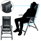 thumbnail of CASARIA® Gartenmöbel Set 4 Stühle mit Gartentisch Anthrazit