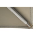 thumbnail of METRO PROFESSIONAL Parasol carré avec pied, aluminium, 3 x 3 m, hydrofuge, protection UV50+, hydrofuge, humus/platinum