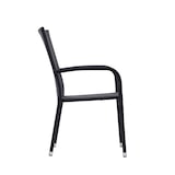 thumbnail of METRO PROFESSIONAL Armlehnstuhl stapelbar Mohim, Stahl/Polyrattan, schwarz