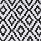 thumbnail of Tapete de jardim, preto e branco 150x240 cm