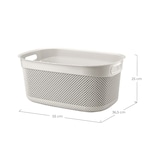 thumbnail of Cesta Alta Rectangular 33 Litros Beige 7house