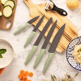 thumbnail of San Ignacio - Juego de 5 Cuchillos acero inoxidable con Pelador de revestimiento antiadherente Cedar