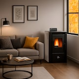 thumbnail of Luft- Pelletofen Anita 9,4 kW Sannover weiß