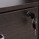 thumbnail of Vinsetto Bloco de Gavetas para Escritório Móvel de Arquivos com 5 Rodas Fechadura para Escritório Secretária 40x45x55,6cm Wengué