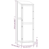 thumbnail of Remise de jardin Anthracite 55x52x174,5 cm Bois de sapin solide Modèle Vega Line Plus