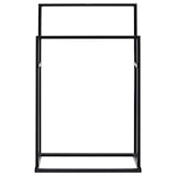 thumbnail of vidaXL Handtuchhalter Freistehend Schwarz 48x24x78,5 cm Eisen