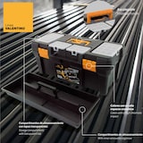 thumbnail of Caixa de ferramentas em polipropileno 18 "L 450 x P 238 x A 210 mm, 2 organizadores na tampa + bandeja interior