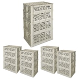 thumbnail of 20 Gläserkisten m. Fachwerk-Einsatz, für 24/33 / 40 Gläser in 4 versch. Höhen