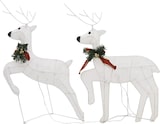 thumbnail of vidaXL Rentier mit Schlitten Weihnachtsdekoration 140LEDs Outdoor Weiß