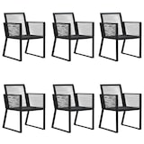 thumbnail of HELLOSHOP26 - 7 piezas de ratán al aire libre juego de comedor muebles de jardín pvc negro 02_0014373