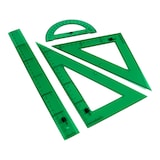 thumbnail of Juego Escuadra Cartabon Regla 30 Cm Y Semicirculo En Petaca Liderpapel Verde