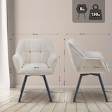 thumbnail of Esszimmerstuhl Jordi Cord creme