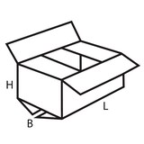 thumbnail of 100x Faltkarton  150x150x100mm 1-wellig braun