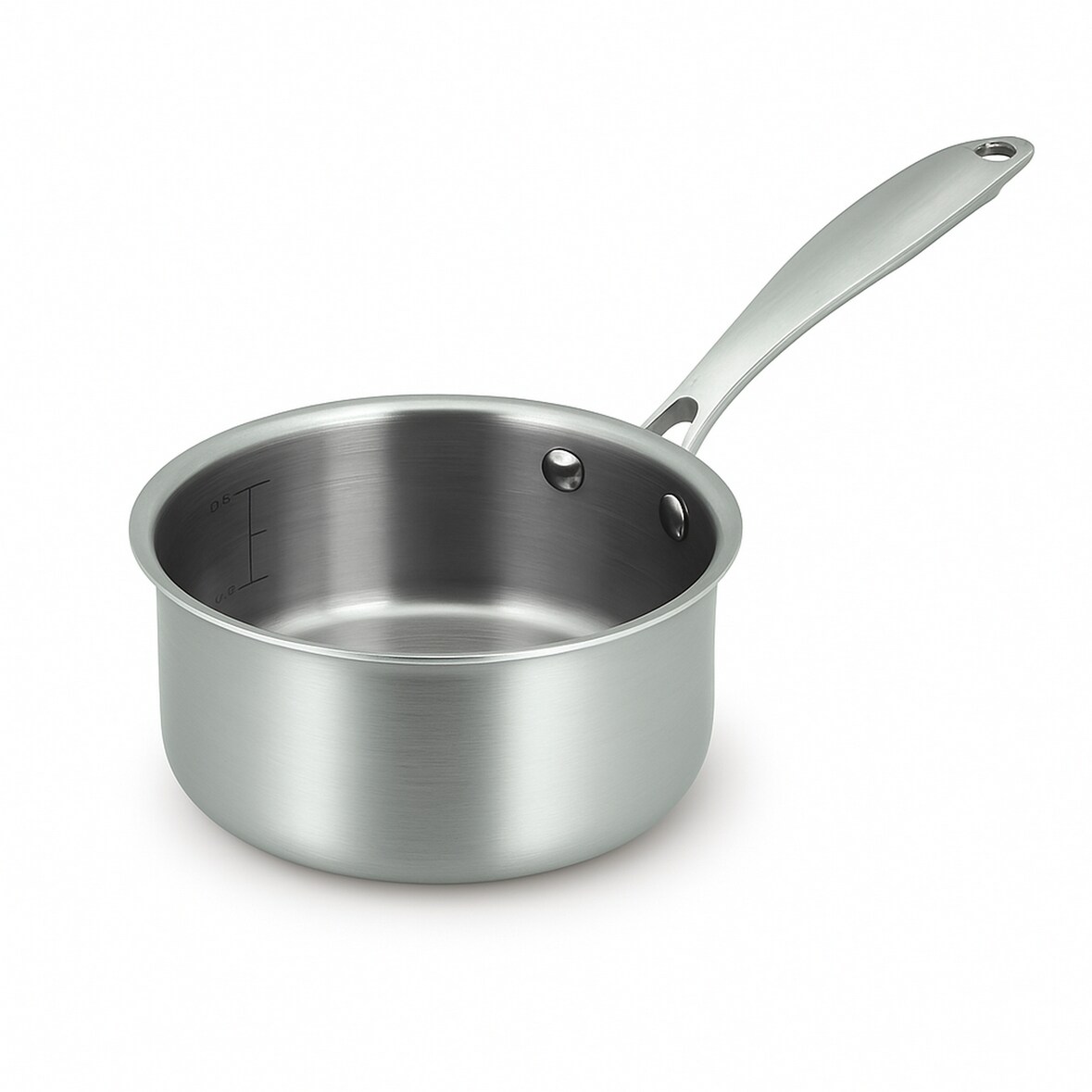 Menastyl - Casserole triply 16cm en acier inoxydable - made in france