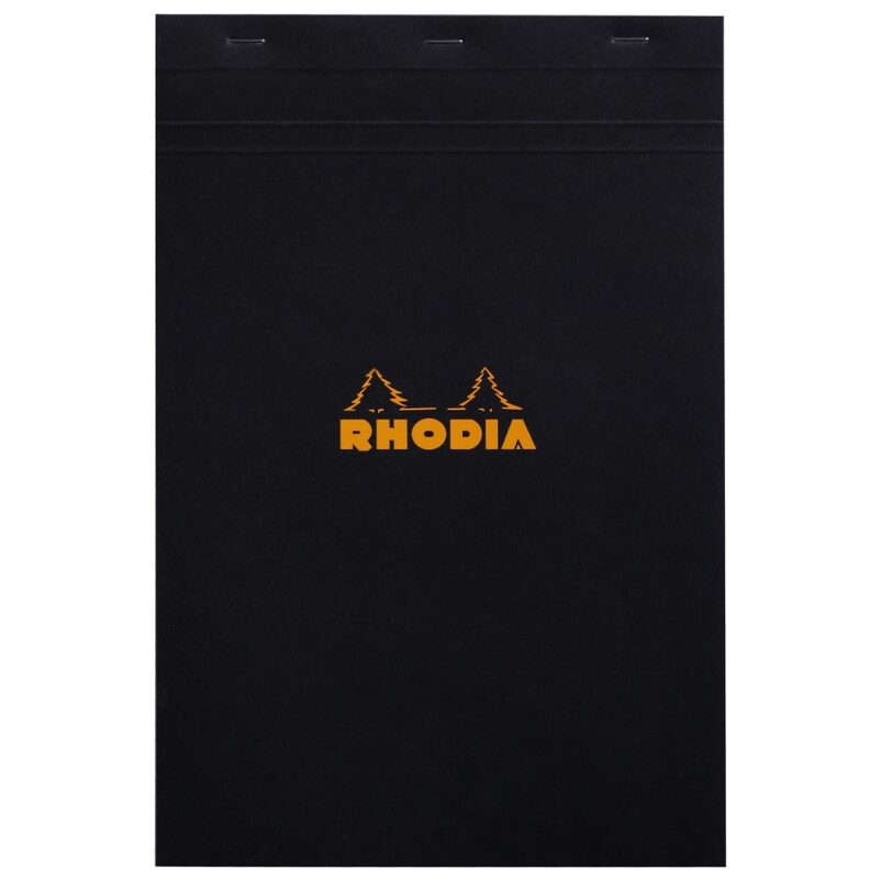 Lot de 5 Bloc N°19 noir format 210x318 (A4 détaché), 80 feuilles 80 g/m² agrafées, quadrillé 5x5
