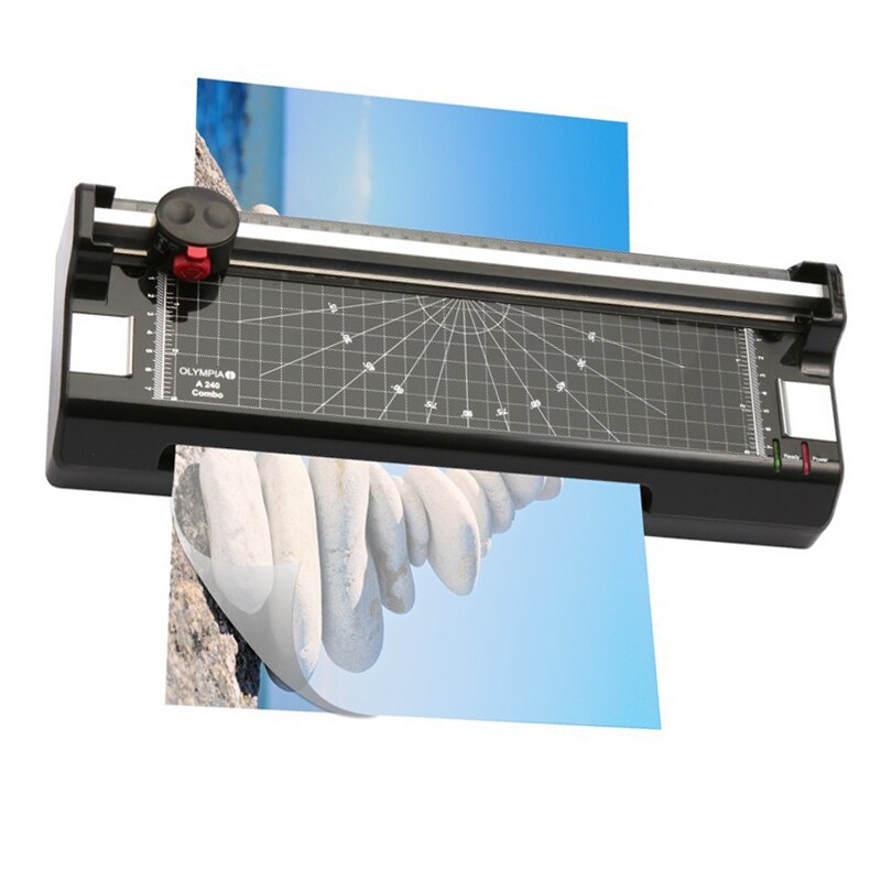 OLYMPIA A 240 Combo Laminier- und Schneidegerät mit 100 Laminierfolien DIN A4