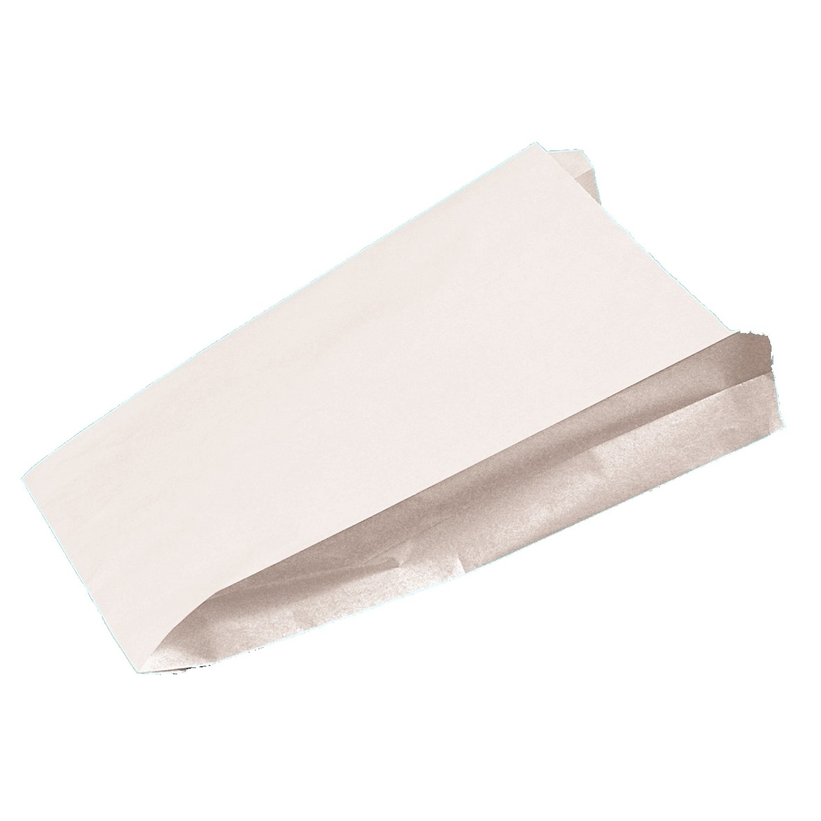 500 Warmhaltebeutel Hähnchenbeutel 1/1 130x80x290mm weiß unbedruckt