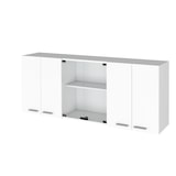 thumbnail of TUHOME Mueble de Pared Cocina con Cristal 150, con multiples puertas - Blanco