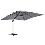 thumbnail of Parasol déporté 3 x3 m inclinable rotatif en aluminium gris - Oviala