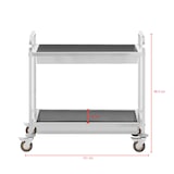 thumbnail of Royal Catering - Royal Catering Chariot de service de cuisine (2 cavités de débarras, 320 kg, 101 x 55 x 96,50 cm, 62 cm de distance, roues