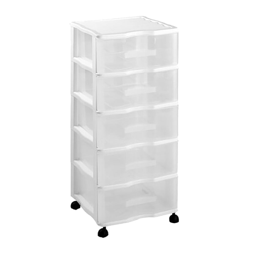 Cajonera oficina carro  5 cajones organizador de plástico