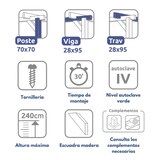 thumbnail of Pérgola de Madera Maciza Mataró (Maderland) - Gardeneas