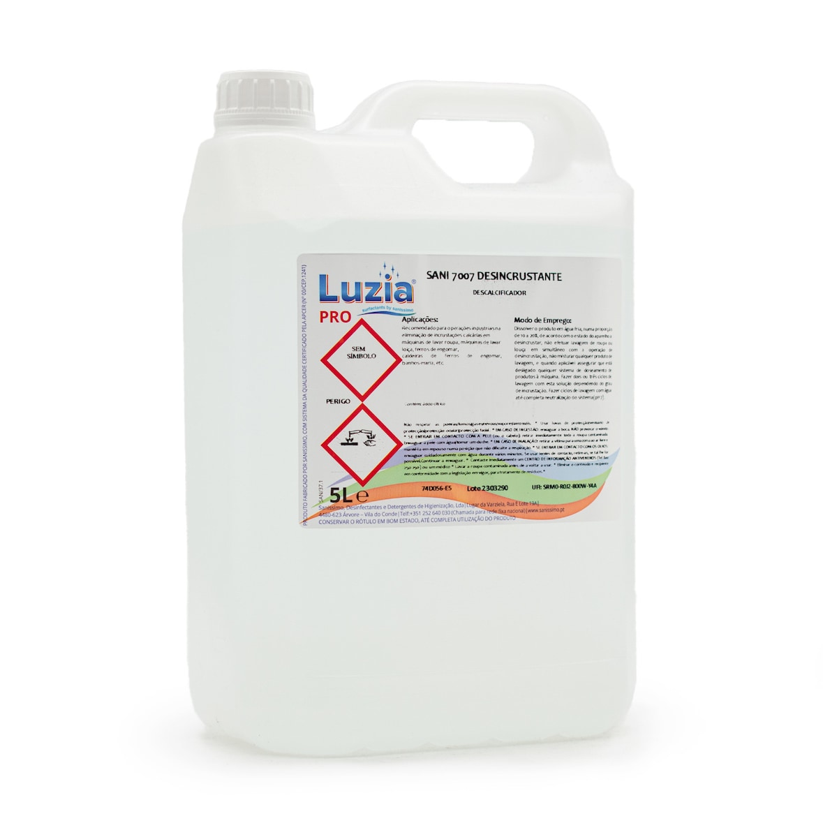 Descalcificador multiuso Sani 7007 Desincrustante 5L