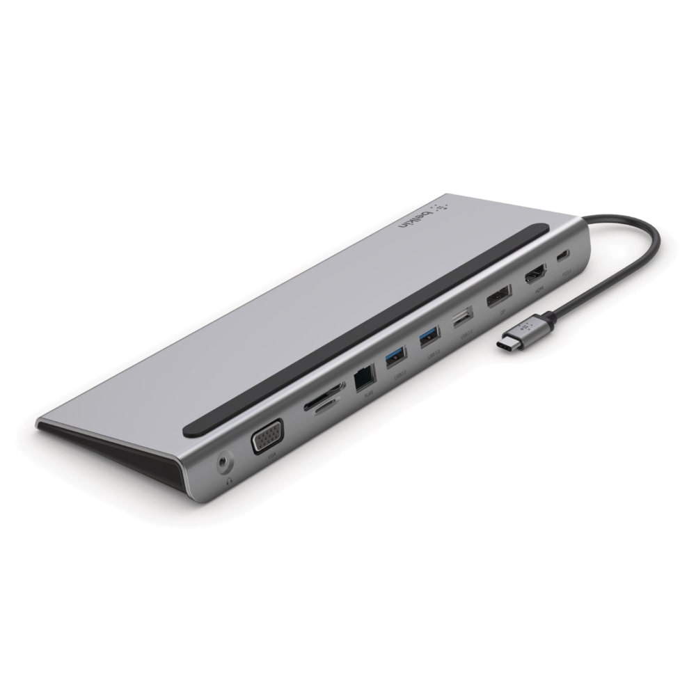 Belkin INC004BTSGY Notebook-Dockingstation & Portreplikator Verkabelt USB 3.2 Gen 1 (3.1 Gen 1) Type-C Schwarz, Grau