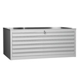 thumbnail of PROREGAL Flachablagenschrank Chinchilla | 6 Schubladen | Schwanenhalsgriff | HxBxT 62x140x95 cm | Holzabdeckplatte | Grau