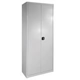 thumbnail of PROREGAL Flügeltürenschrank Owl mit Schlitzplatte | HxBxT 193x78x38cm | Lichtgrau