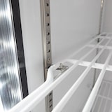 thumbnail of GastroHero Getränkekühlschrank ECO 630 mit Leuchtaufsatz, Schiebetüren, schwarz, LED-Innenbeleuchtung, energiesparend, 8 höhenverstellbare Roste
