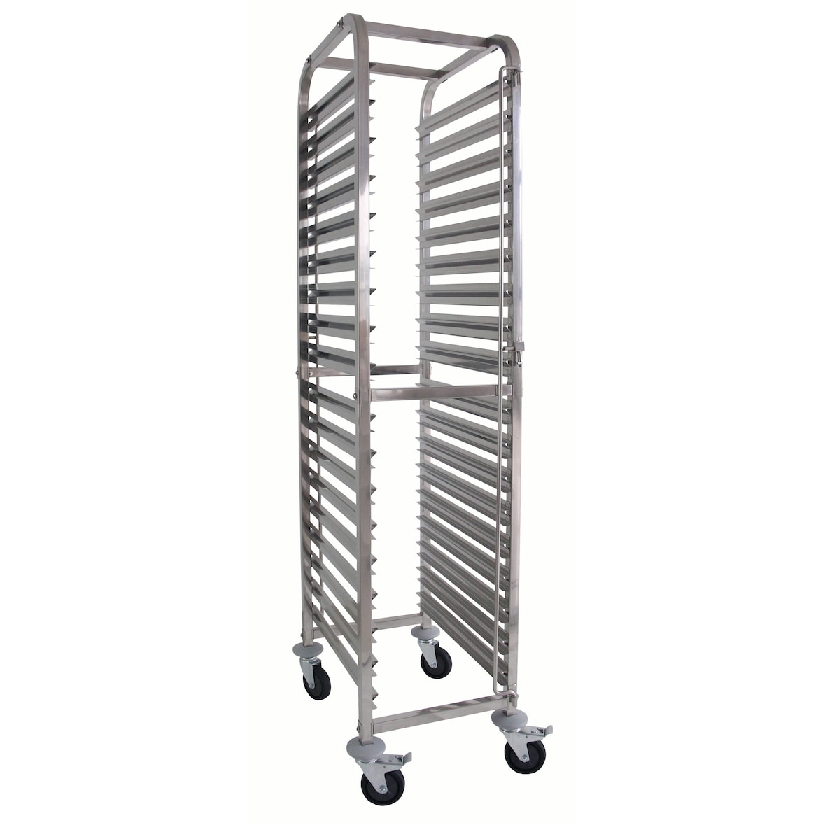 METRO Professional Carro para bandejas GSC 2018, GN 1/1, 18 niveles, acero inoxidable, 38,5 x 55,5  x 174,5 cm, plata