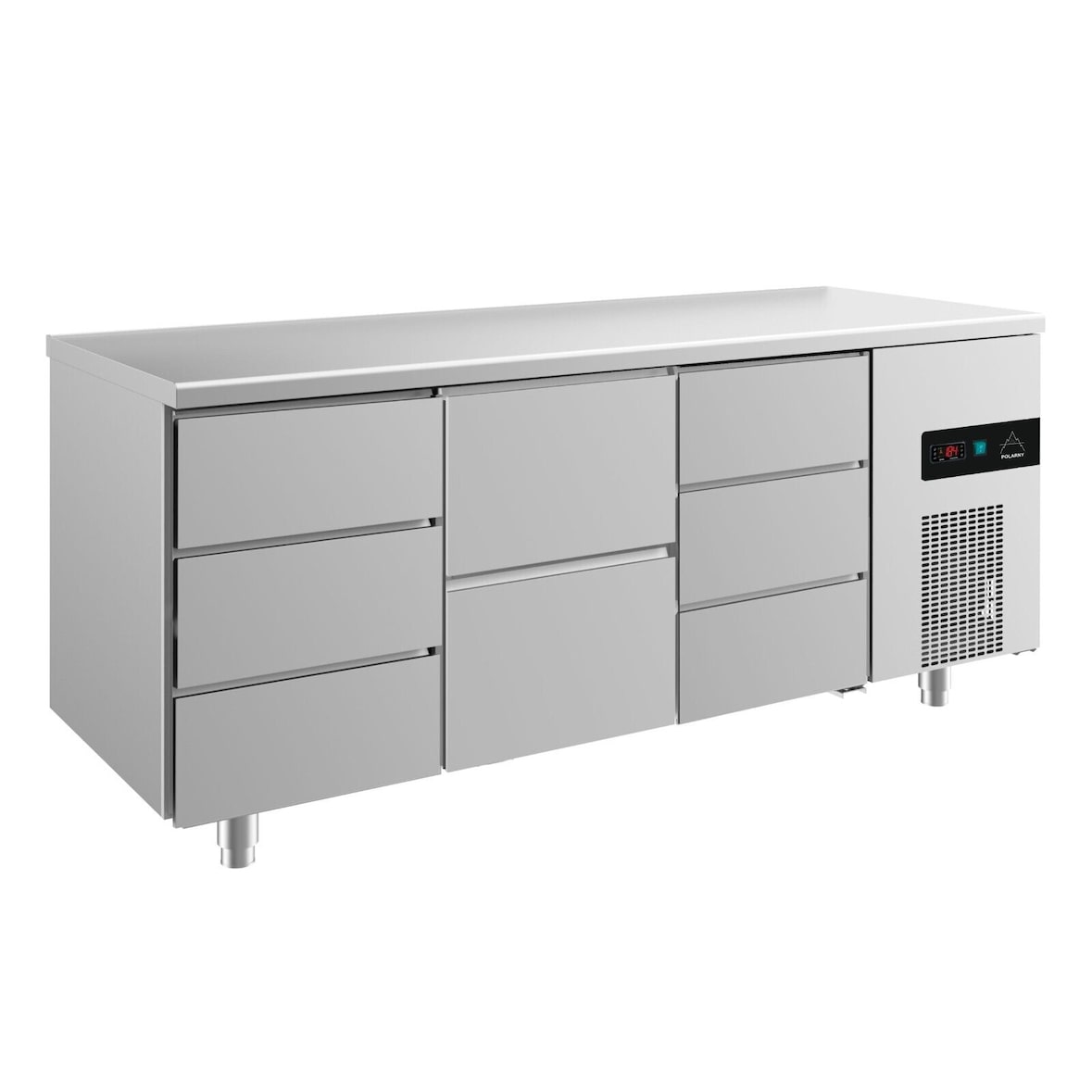Gastro Kühltisch 8 Schubladen Umluftkühlung 1865x700x850mm -2/+8°C ISO50mm 474L