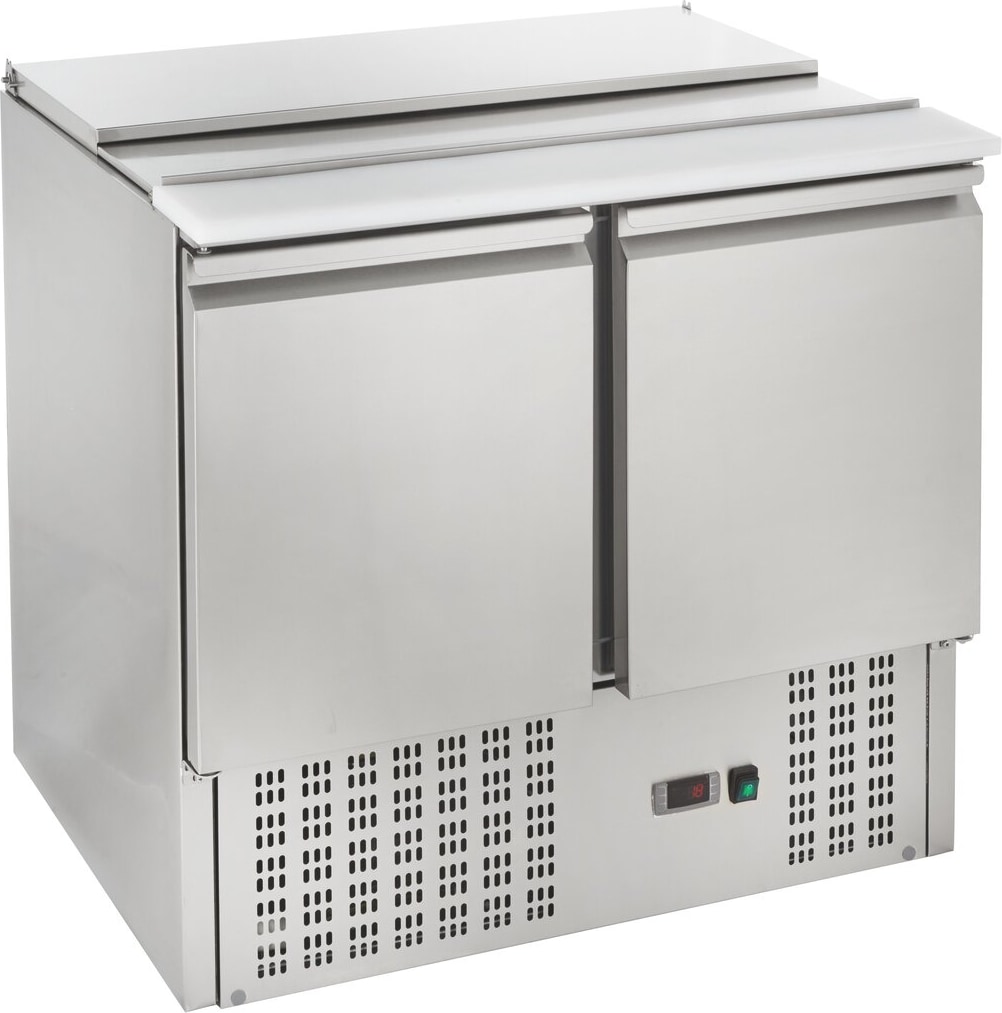 GastroHero Saladette ECO 900 – Profi Saladette aus Edelstahl, GN-kompatibel, Umluftkühlung, +2 bis +8°C