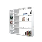thumbnail of SalesFever kamerscherm 200 cm| hoogglans gelakt | MDF hout | B 200 x D 35 x H 200 cm | wit