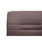 thumbnail of Sitzbank HWC-H70, Esszimmerbank Bank Polsterbank, Rückenlehne Stoff/Textil Edelstahl gebürstet ~ braun 180cm