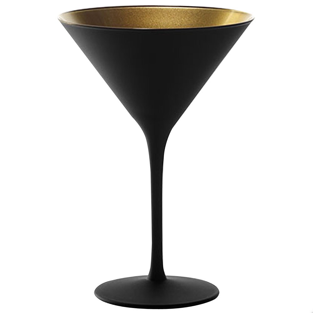 Stölzle juego 6 copas cóctel negro-oro  240 ml Eleme 140-25-96