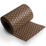 thumbnail of Polyrattan Sichtschutzstreifen Privafence 255x19 cm - Sichtschutz für Doppelstabmatten Zaun 5 Rollen Braun