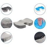 thumbnail of Zitkussen MEDISIT VIII anti-slip en ademend schuim / gel velours grijs hjh OFFICE